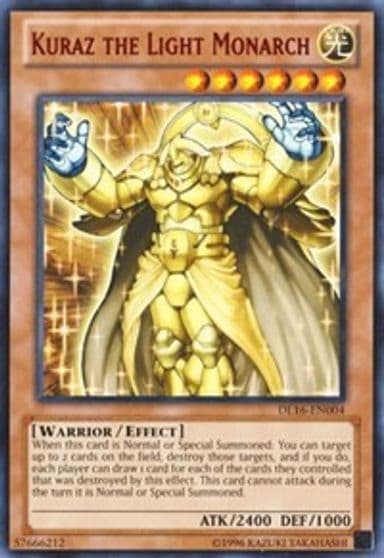 Kuraz the Light Monarch Red Duelist League Promo Yu-Gi-Oh! card