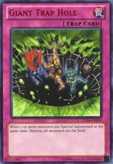 Giant Trap Hole Red Duelist League Promo Yu-Gi-Oh! card