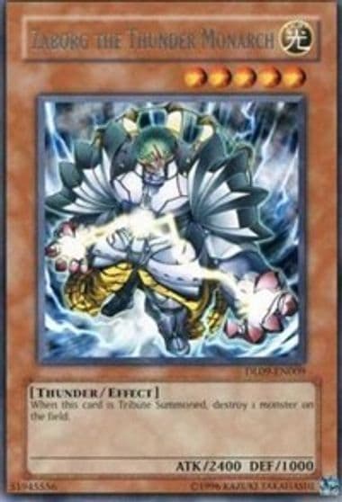 Zaborg the Thunder Monarch Silver Duelist League Promo Yu-Gi-Oh! card