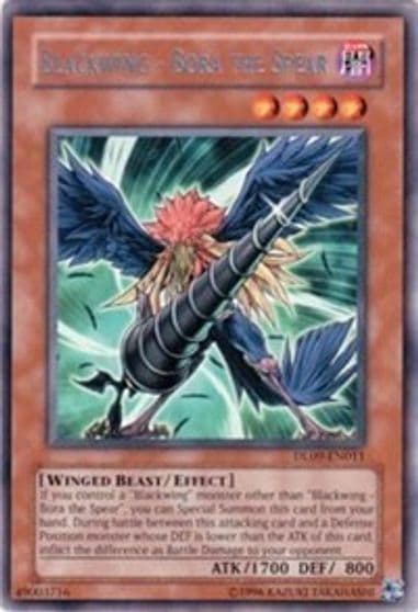 Blackwing Bora the Spear Silver Duelist League Promo Yu-Gi-Oh! card