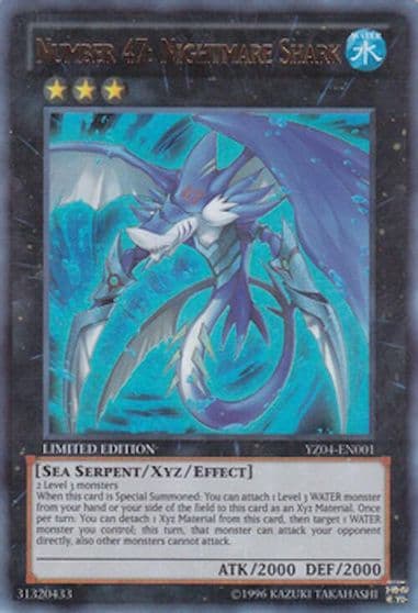 Number 47 Nightmare Shark Yu-Gi-Oh! ZEXAL Manga Promotional Cards Yu-Gi-Oh! card
