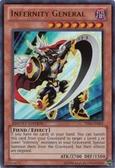 Infernity General Yu-Gi-Oh! 5D's Manga Promotional Cards Yu-Gi-Oh! card