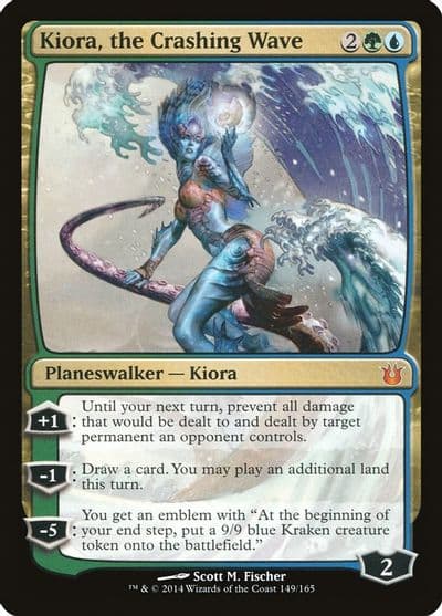 Kiora the Crashing Wave Born of the Gods Magic card