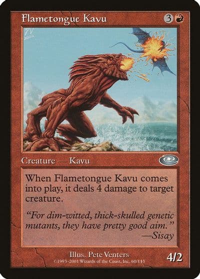 Flametongue Kavu Planeshift Magic card