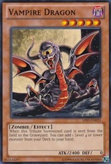 Vampire Dragon Astral Pack 3 Yu-Gi-Oh! card