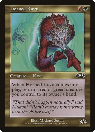 Horned Kavu Planeshift Magic card