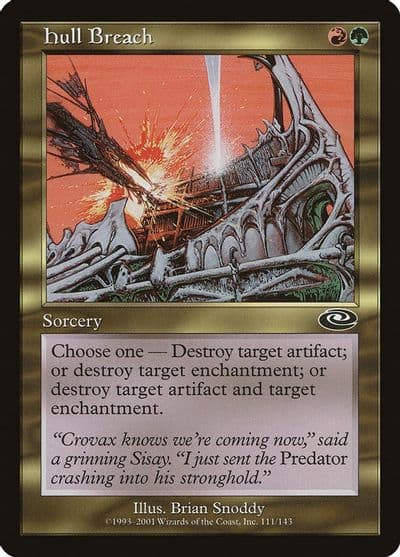 Hull Breach Planeshift Magic card