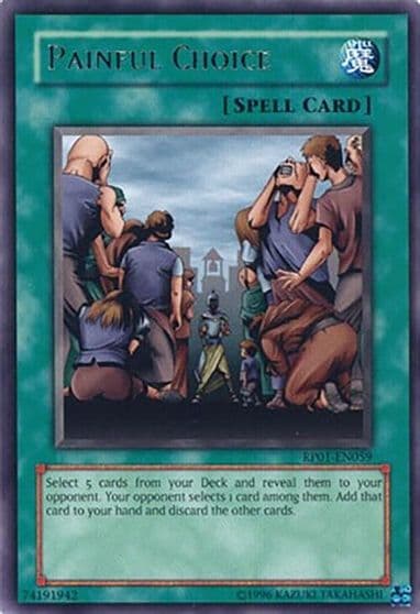 Painful Choice Retro Pack Yu-Gi-Oh! card