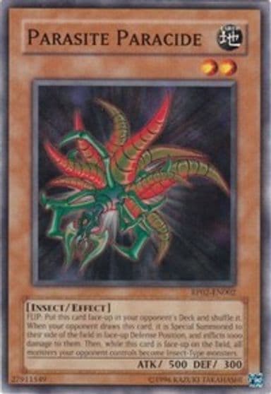Parasite Paracide Retro Pack 2 Yu-Gi-Oh! card
