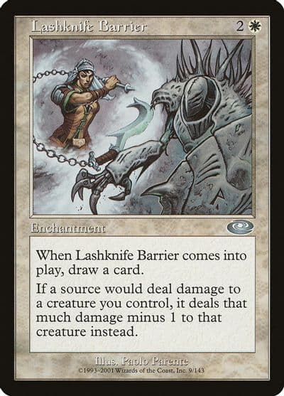 Lashknife Barrier Planeshift Magic card