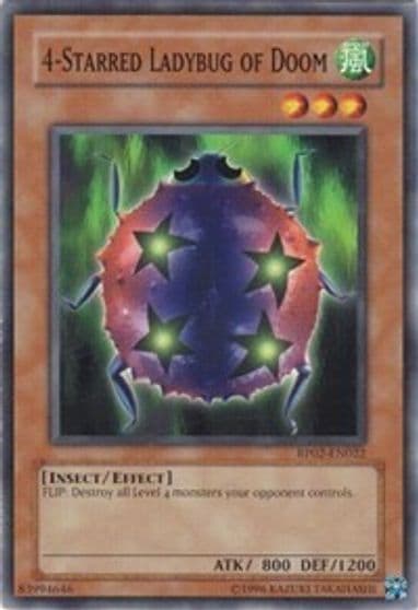 4 Starred Ladybug of Doom Retro Pack 2 Yu-Gi-Oh! card