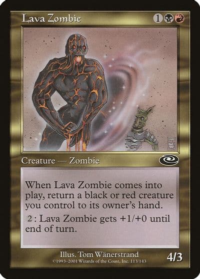 Lava Zombie Planeshift Magic card