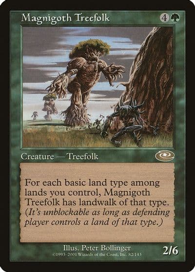 Magnigoth Treefolk Planeshift Magic card