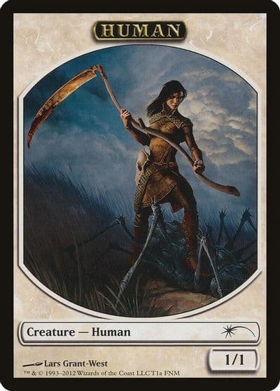 Human Wolf Double Sided Token FNM Promos Magic card