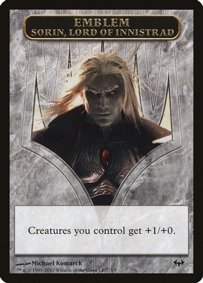 Emblem Sorin Lord of Innistrad Dark Ascension Magic card