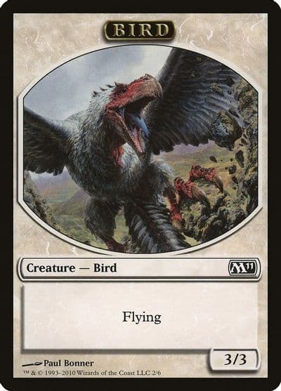 Bird Token Magic 2011 (M11) Magic card