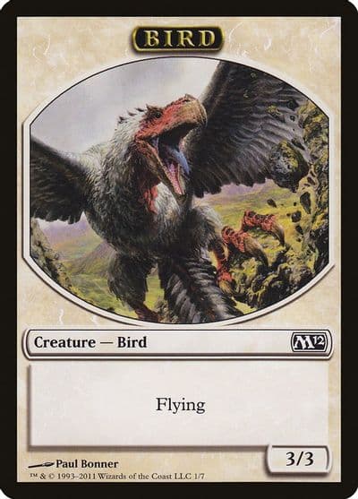 Bird Token Magic 2012 (M12) Magic card