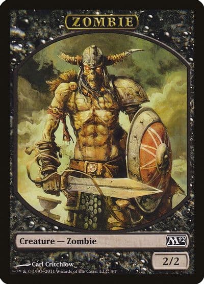 Zombie Token Magic 2012 (M12) Magic card