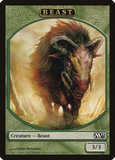 Beast Token Magic 2013 (M13) Magic card