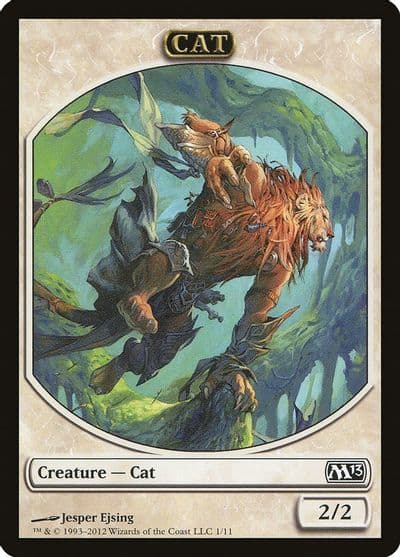 Cat Token Magic 2013 (M13) Magic card