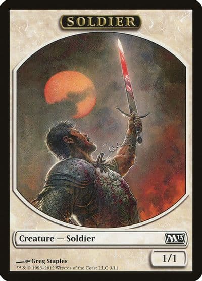 Soldier Token Magic 2013 (M13) Magic card