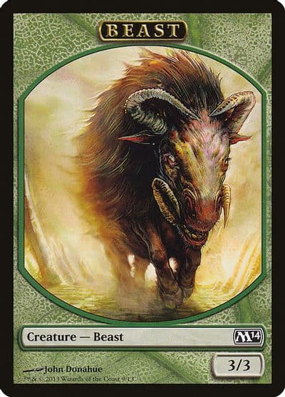 Beast Token Magic 2014 (M14) Magic card