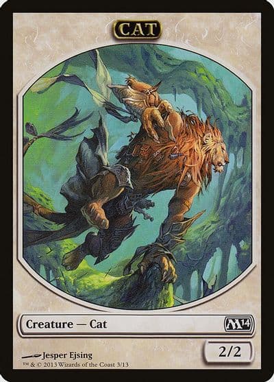 Cat Token Magic 2014 (M14) Magic card