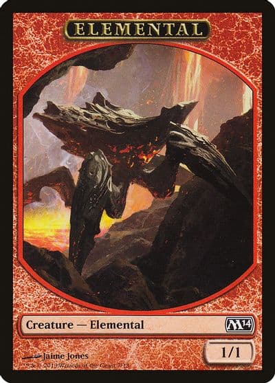 Elemental Token 7 Magic 2014 (M14) Magic card
