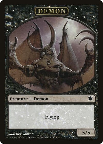 Demon Token Innistrad Magic card