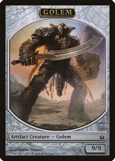 Golem Token Mirrodin Besieged Magic card