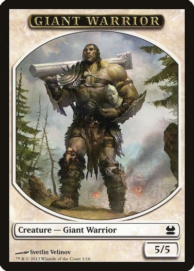 Giant Warrior Token Modern Masters Magic card