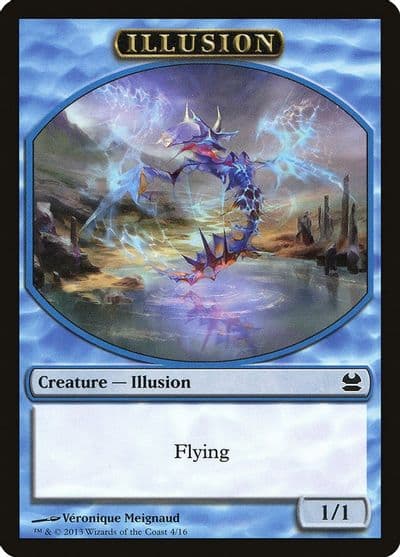 Illusion Token Modern Masters Magic card