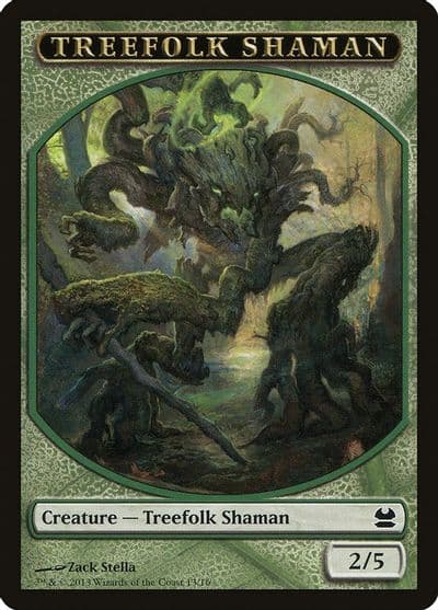 Treefolk Shaman Token Modern Masters Magic card