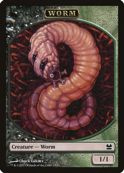 Worm Token Modern Masters Magic card