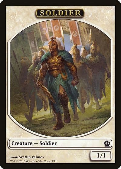 Soldier Token Velinov Theros Magic card