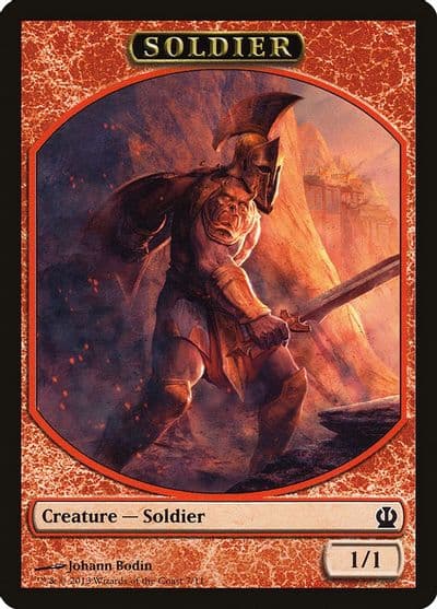 Soldier Token Red Theros Magic card