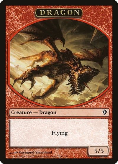 Dragon Token Worldwake Magic card