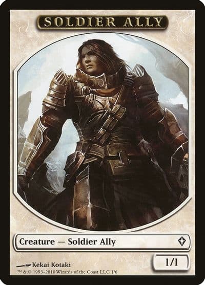 Soldier Ally Token Worldwake Magic card
