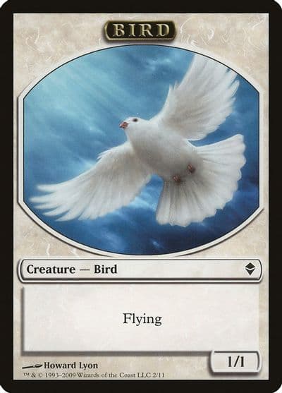 Bird Token Zendikar Magic card