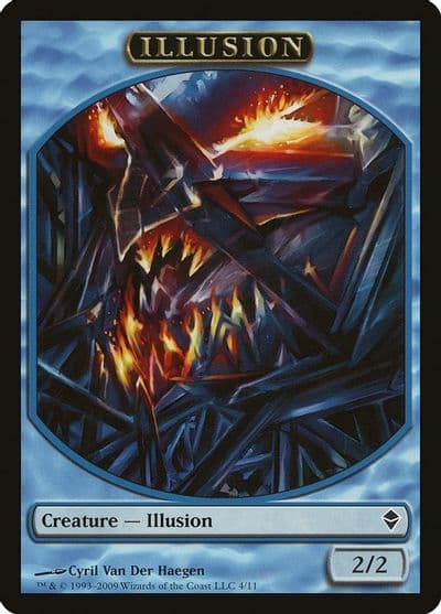 Illusion Token Zendikar Magic card