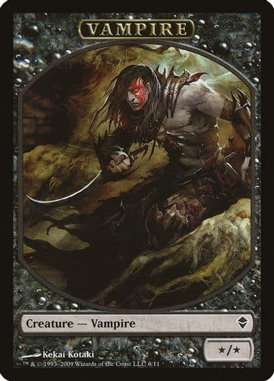 Vampire Token Zendikar Magic card