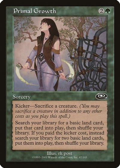 Primal Growth Planeshift Magic card