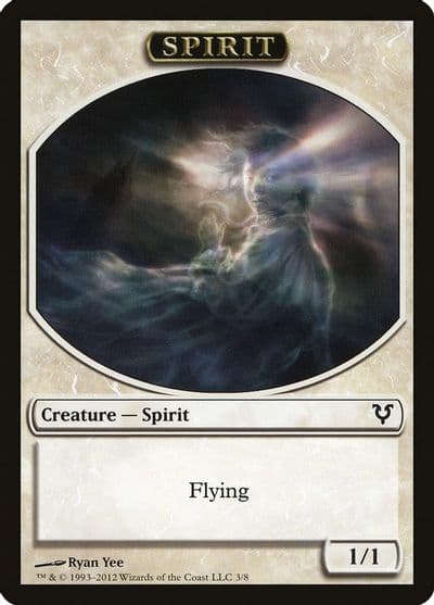 Spirit Token 3 Avacyn Restored Magic card