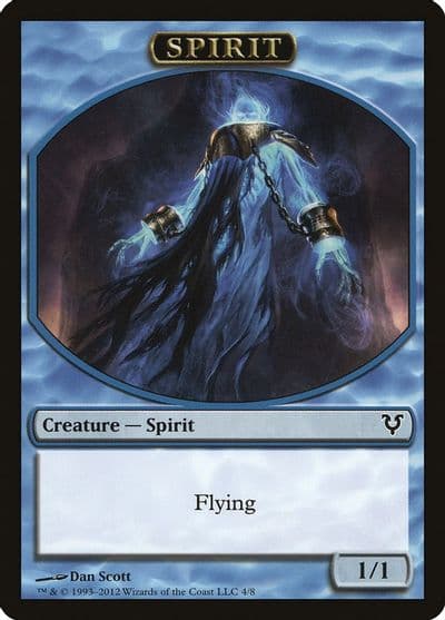 Spirit Token 4 Avacyn Restored Magic card