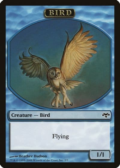 Bird Token Eventide Magic card