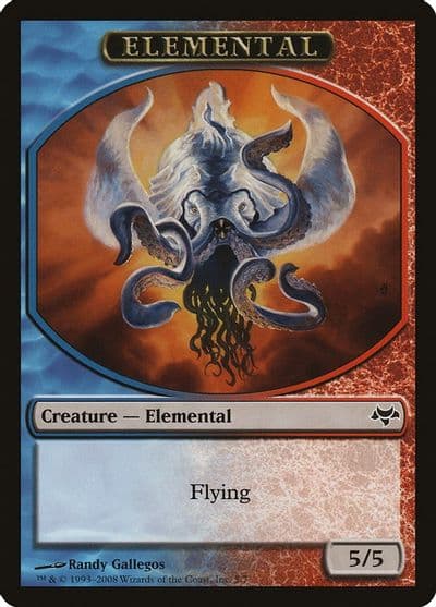 Elemental Token Eventide Magic card
