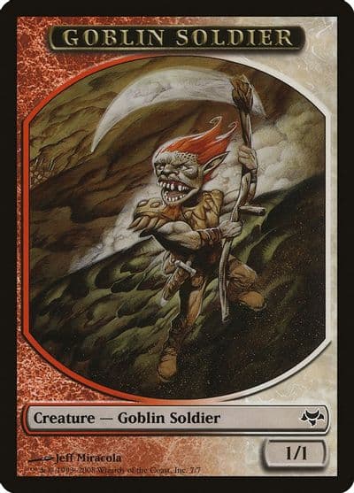 Goblin Soldier Token Eventide Magic card