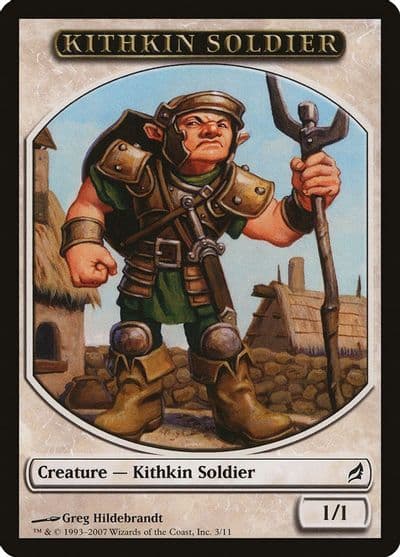 Kithkin Soldier Token Lorwyn Magic card