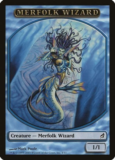 Merfolk Wizard Token Lorwyn Magic card