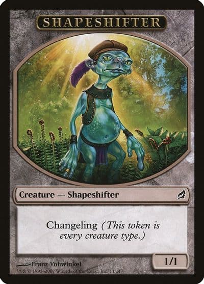 Shapeshifter Token Lorwyn Magic card